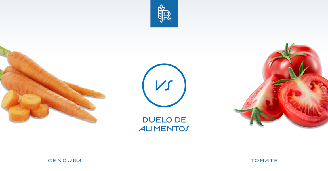 Duelo entre a cenoura e o tomate